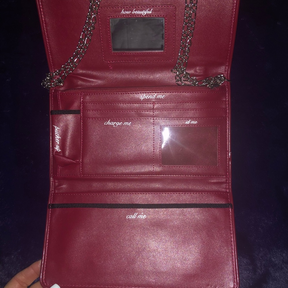 White Black Market Wallet Clutch